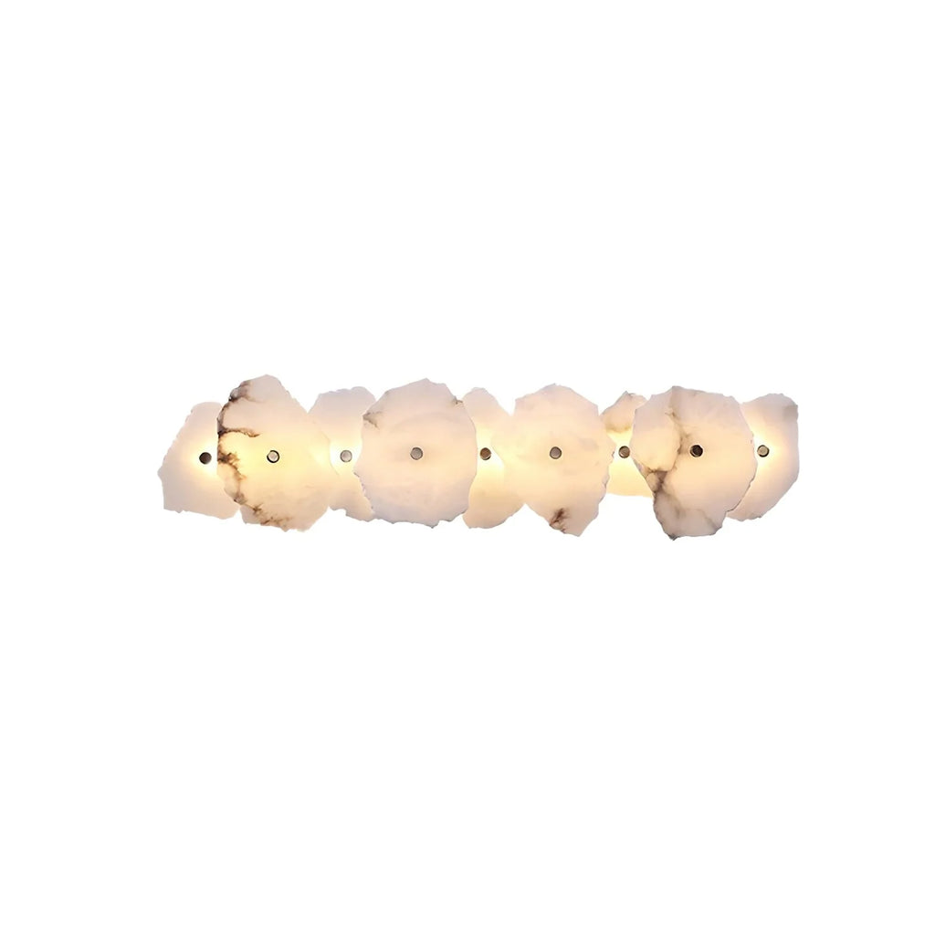 Wall Lamp | Alabaster Shade & Warm LED | 1–9 Heads