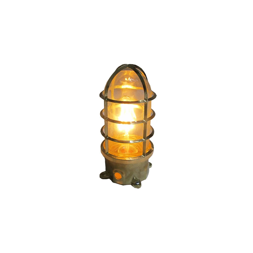 Wall Lamp | Aluminum & Clear Glass | Damp-Rated