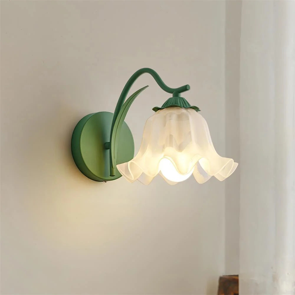 Wall Lamp | Botanical Stem Metal & Acrylic Dimmable | 20 cm Diameter