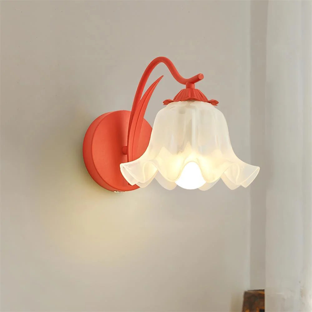 Wall Lamp | Botanical Stem Metal & Acrylic Dimmable | 20 cm Diameter