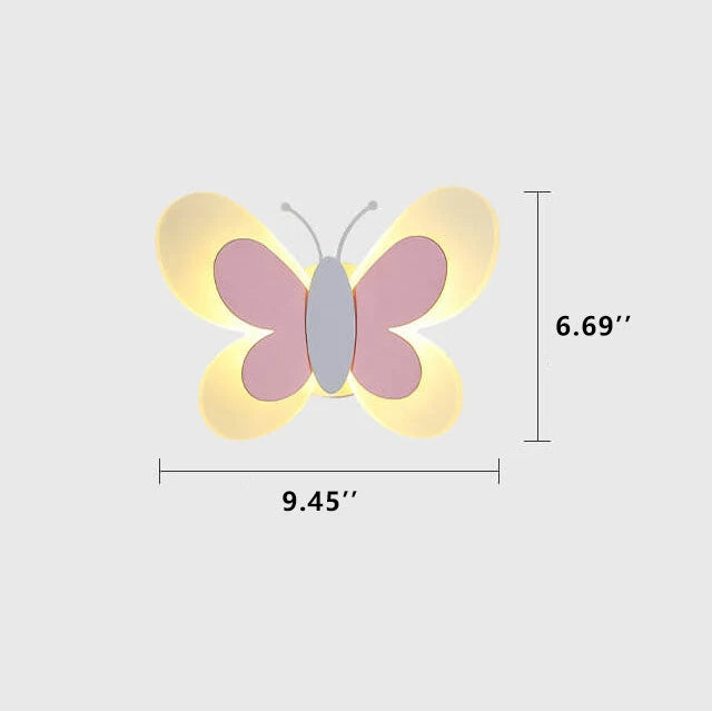 Wall Lamp | Butterfly Design & Energy-Efficient LED | Living & Kids' Rooms