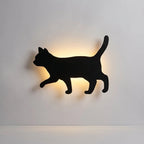 Wall Lamp | Cat Silhouette & Motion & Sound Sensor | Warm LED Backlight
