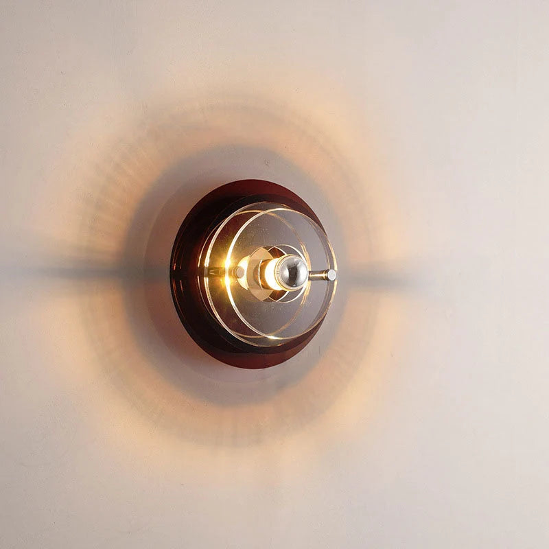 Wall Lamp | Colorful Acrylic Shade & Iron Frame | Two Sizes