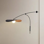 Wall Lamp | Curved Arc Black Metal & Gold Glass | G9 Bulb Base