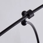Wall Lamp | Curved Arc Black Metal & Gold Glass | G9 Bulb Base