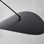 Wall Lamp | Curved Arc Black Metal & Gold Glass | G9 Bulb Base