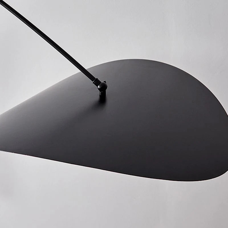 Wall Lamp | Curved Arc Black Metal & Gold Glass | G9 Bulb Base
