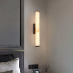 Wall Lamp | Dimmable Brass & Alabaster