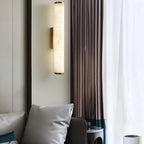 Wall Lamp | Dimmable Brass & Alabaster