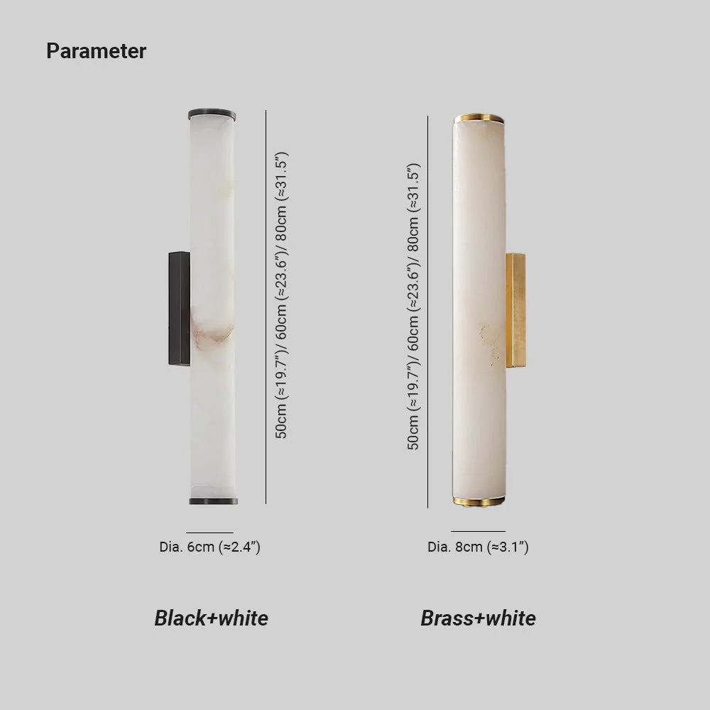 Wall Lamp | Dimmable Brass & Alabaster