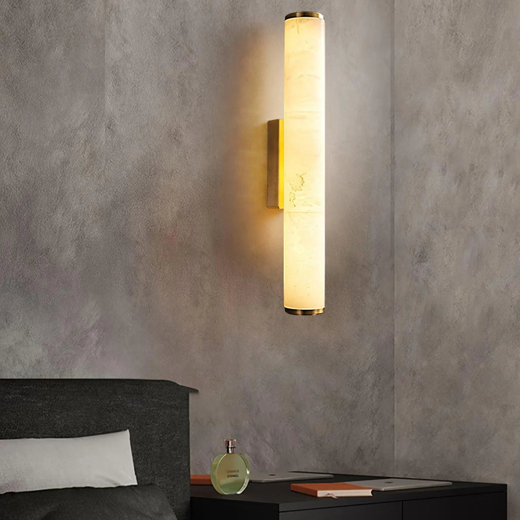 Wall Lamp | Dimmable Brass & Alabaster