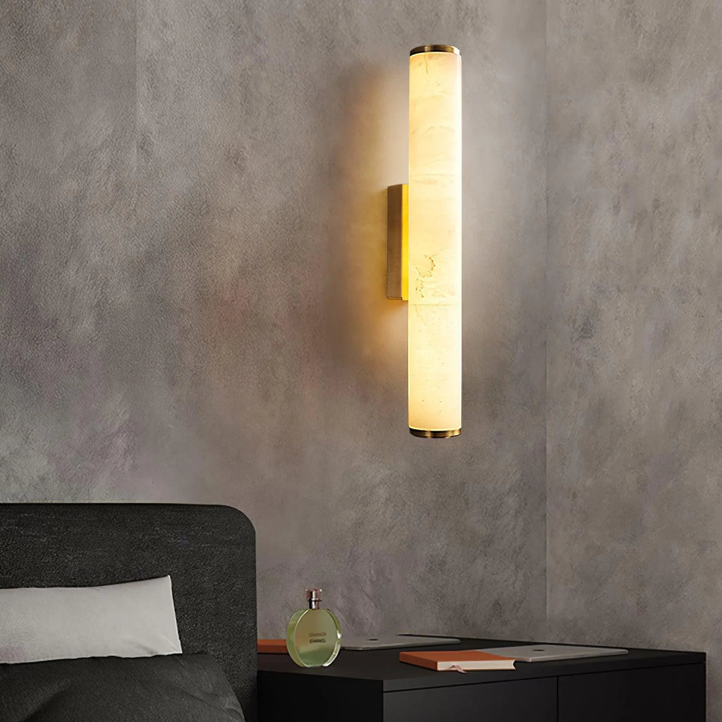 Wall Lamp | Dimmable Brass & Alabaster
