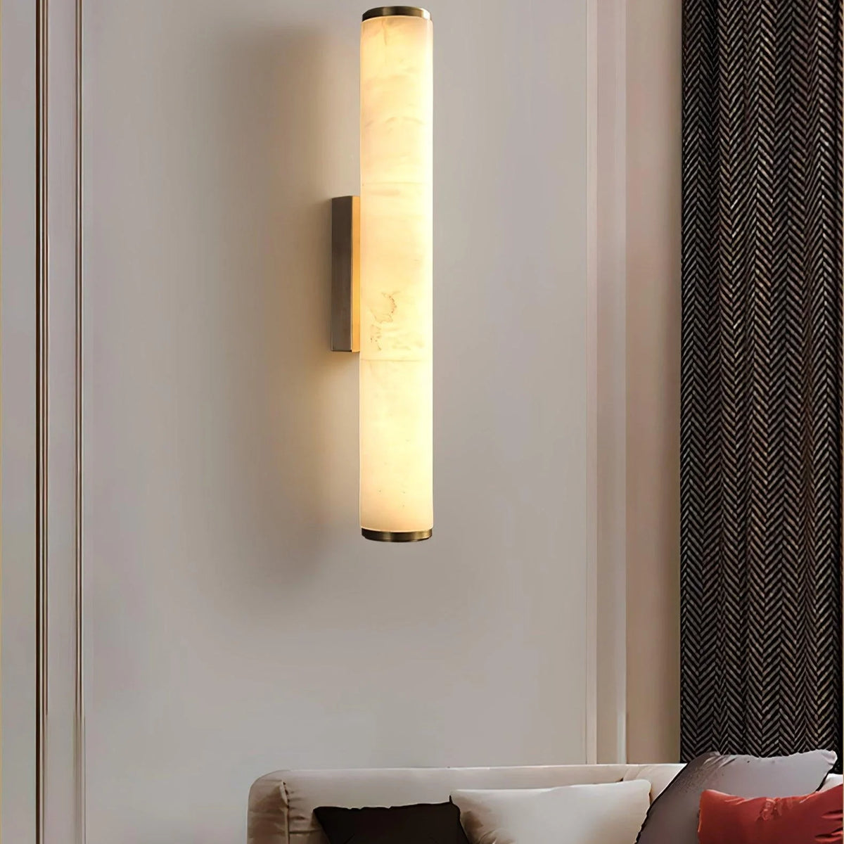 Wall Lamp | Dimmable Brass & Alabaster