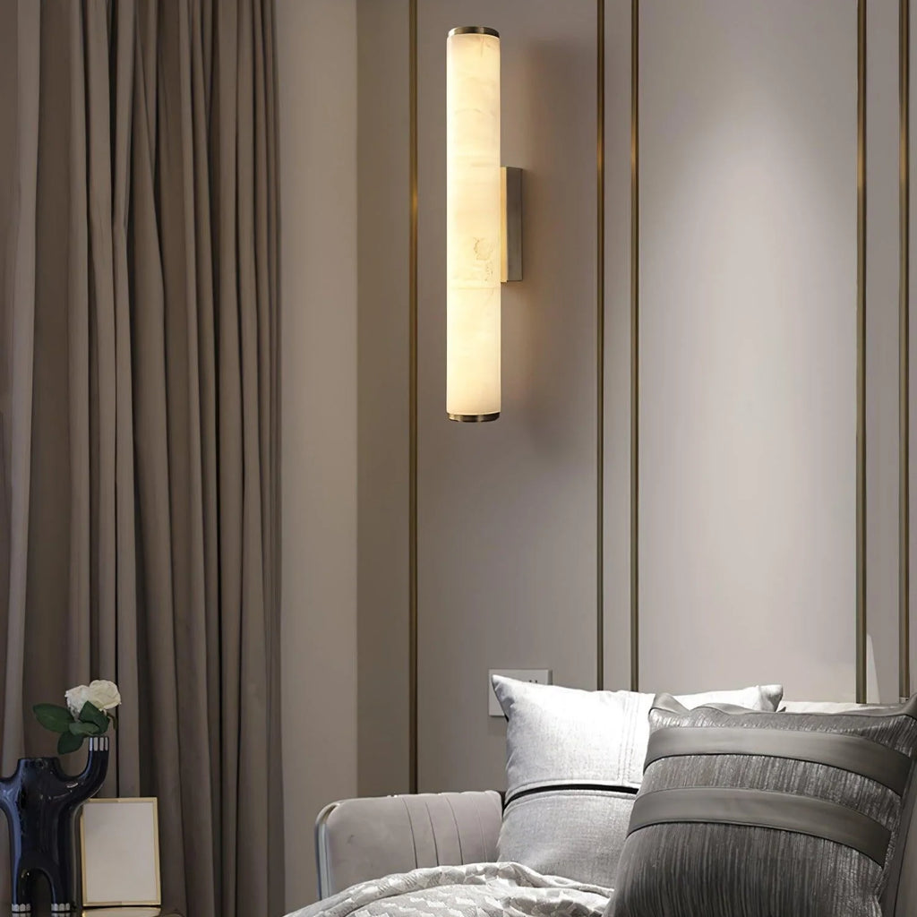 Wall Lamp | Dimmable Brass & Alabaster