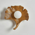 Wall Lamp | Ginkgo Leaf Design & Dimmer-Compatible | 25 cm