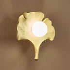 Wall Lamp | Ginkgo Leaf Design & Dimmer-Compatible | 25 cm