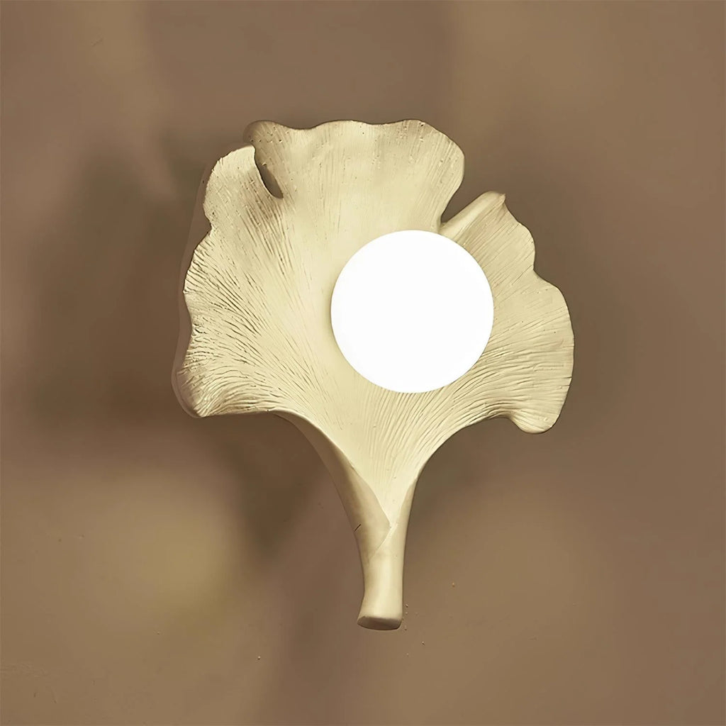 Wall Lamp | Ginkgo Leaf Design & Dimmer-Compatible | 25 cm