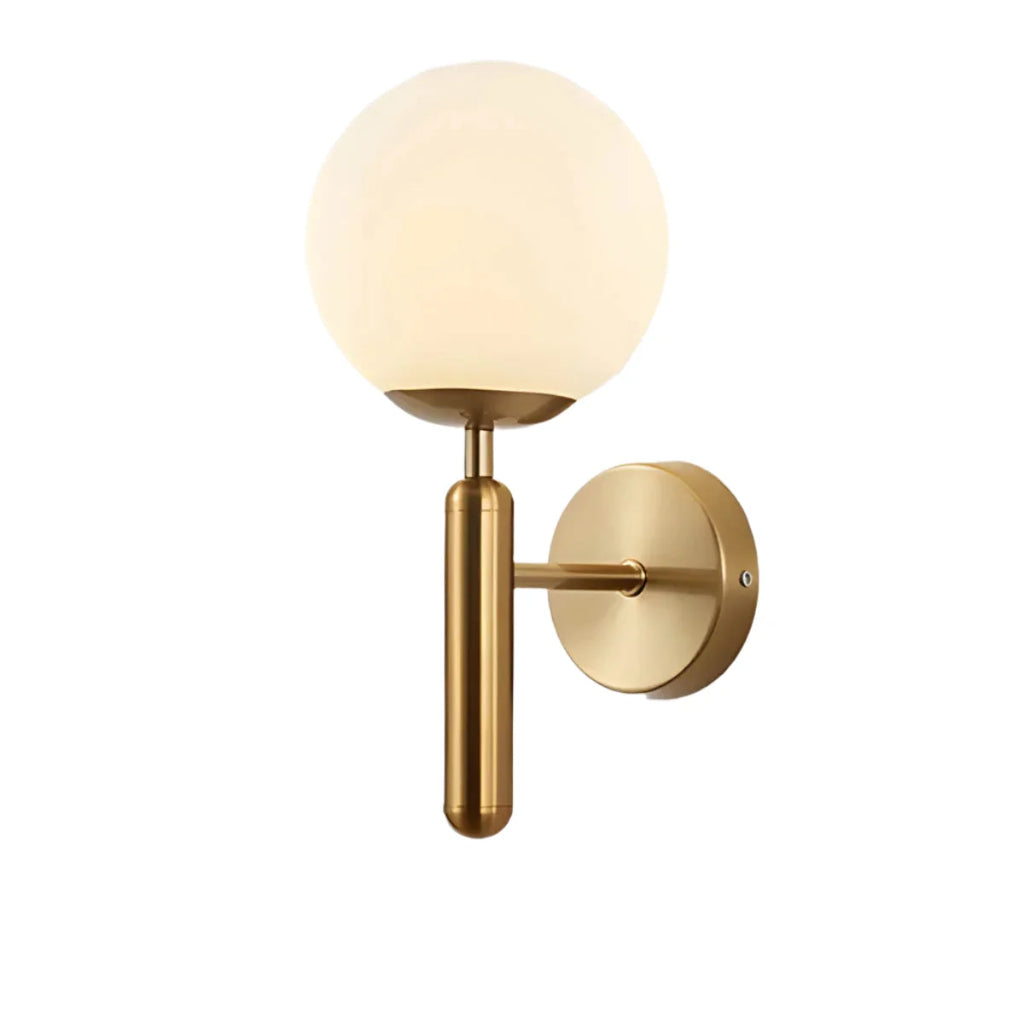 Wall Lamp | Glass & Metal Vintage Style | E27 Socket