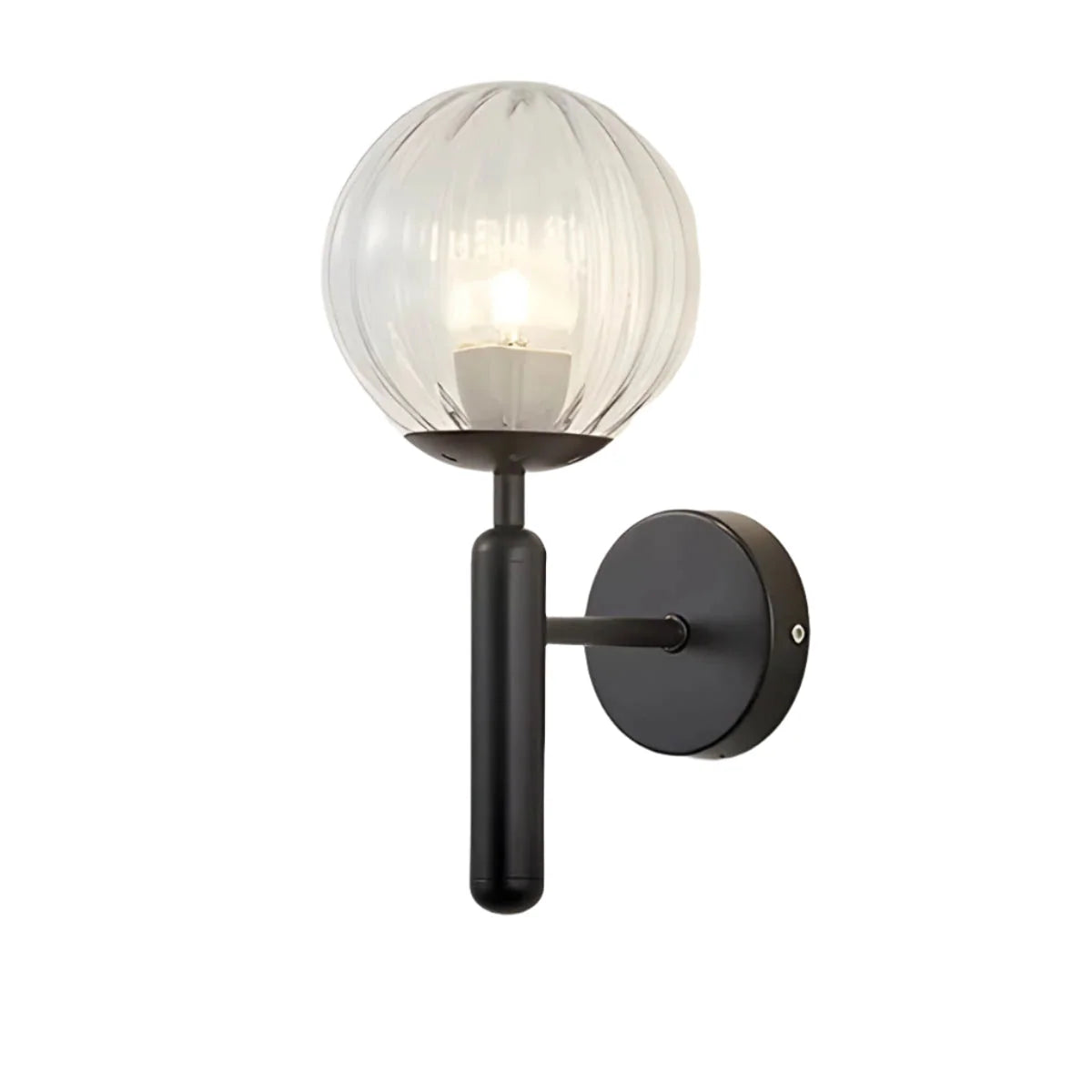 Wall Lamp | Glass & Metal Vintage Style | E27 Socket