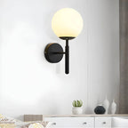 Wall Lamp | Glass & Metal Vintage Style | E27 Socket