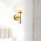 Wall Lamp | Glass & Metal Vintage Style | E27 Socket