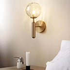 Wall Lamp | Glass & Metal Vintage Style | E27 Socket