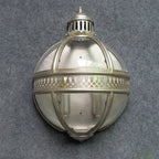Wall lamp | Glass shade & iron frame | Ø30.5 x H46 cm