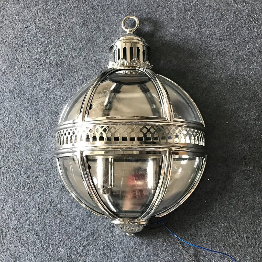 Wall lamp | Glass shade & iron frame | Ø30.5 x H46 cm