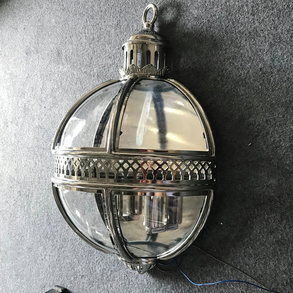 Wall lamp | Glass shade & iron frame | Ø30.5 x H46 cm