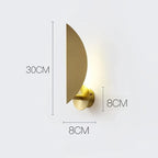 Wall Lamp | Gold Finish & Built-In Switch