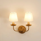 Wall Lamp | Hand-Gilded Antique Gold & Rosette Backplate