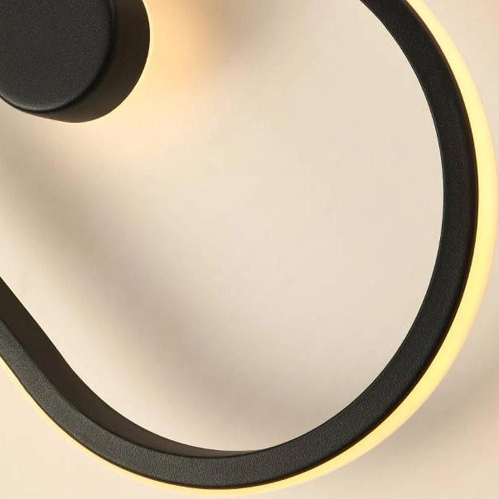 Wall Lamp | Hardwired LED Light & Battery Clock