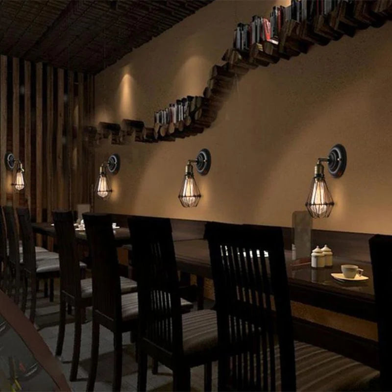 Wall Lamp | Industrial Metal Finish & E26/E27 Base