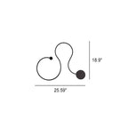Wall Lamp | Infinitely Dimmable LED & Remote | Multiple Sizes