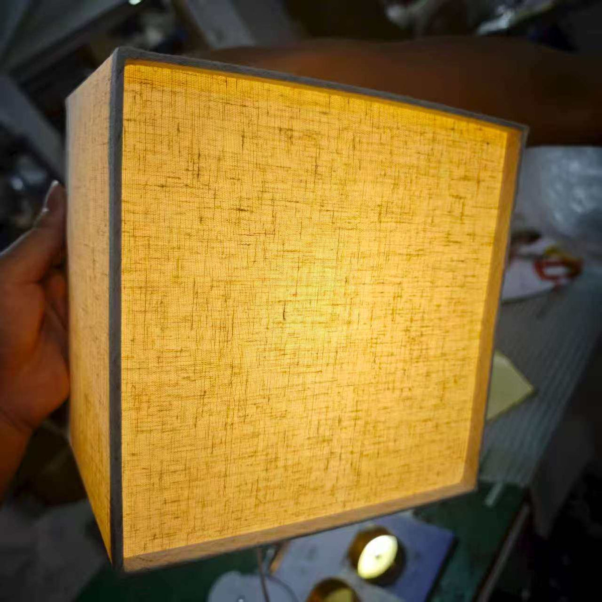 Wall Lamp | Japanese Fabric Shade & Integrated LED | 12/15/20 cm