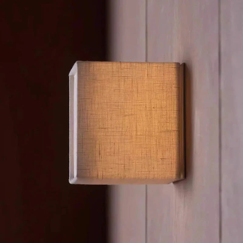 Wall Lamp | Japanese Fabric Shade & Integrated LED | 12/15/20 cm