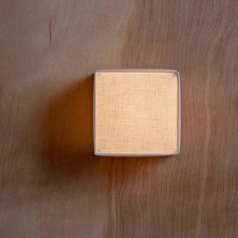 Wall Lamp | Japanese Fabric Shade & Integrated LED | 12/15/20 cm