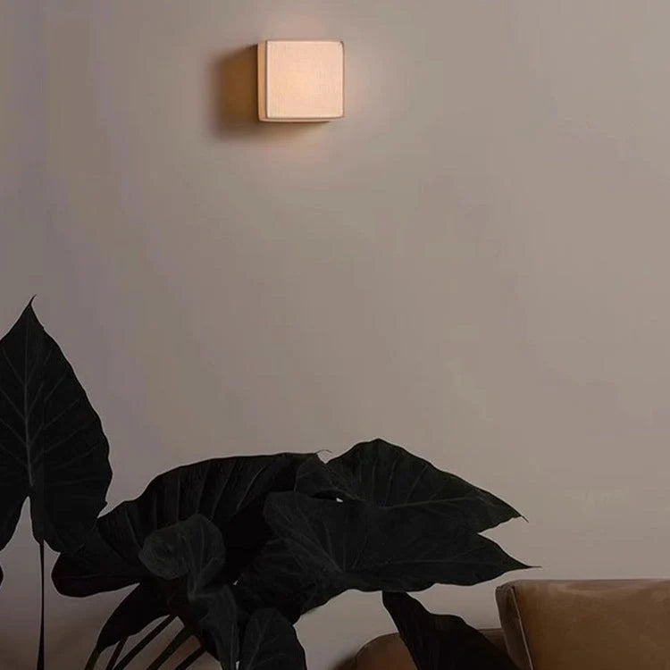 Wall Lamp | Japanese Fabric Shade & Integrated LED | 12/15/20 cm