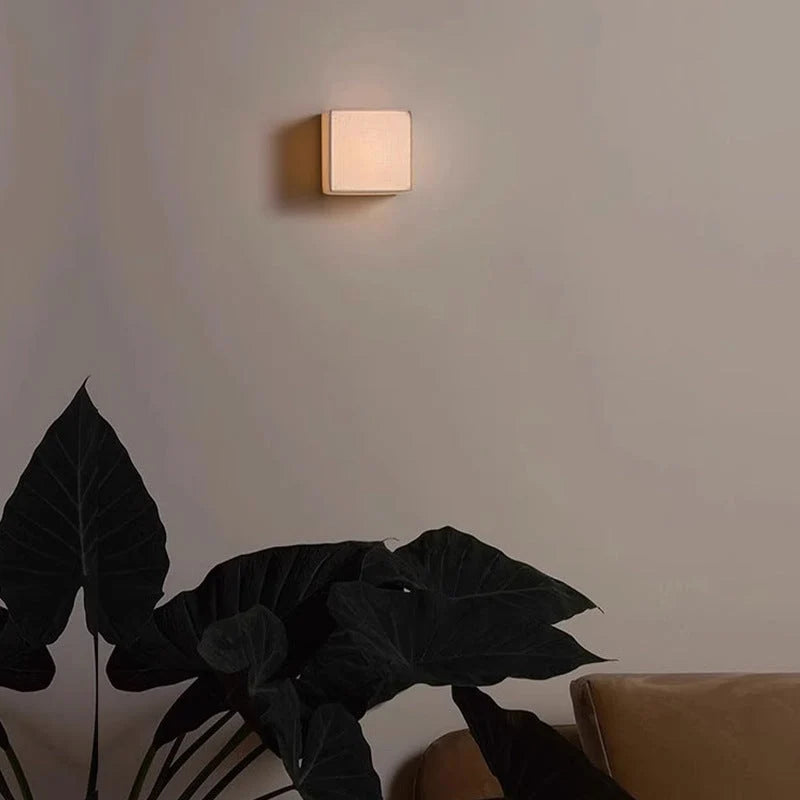 Wall Lamp | Japanese Fabric Shade & Integrated LED | 12/15/20 cm