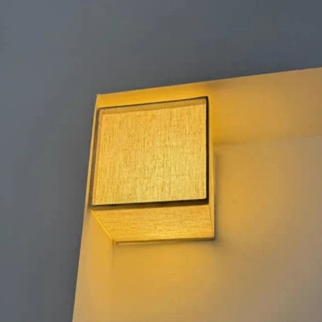 Wall Lamp | Japanese Fabric Shade & Integrated LED | 12/15/20 cm