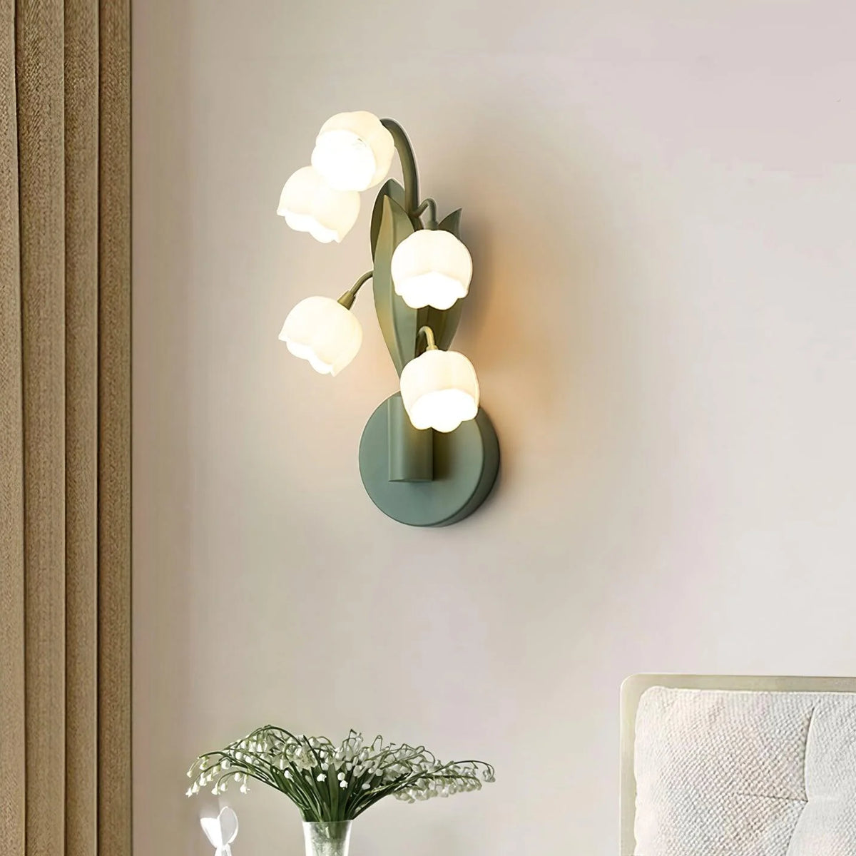 Wall Lamp | Lifelike Orchid Design & Soft Ambient Light | Hardwire