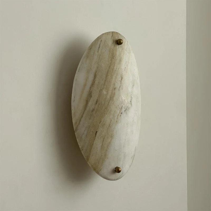 Wall Lamp | Marble Shade & Gold Metal | Integrated LED