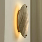 Wall Lamp | Marble Shade & Gold Metal | Integrated LED
