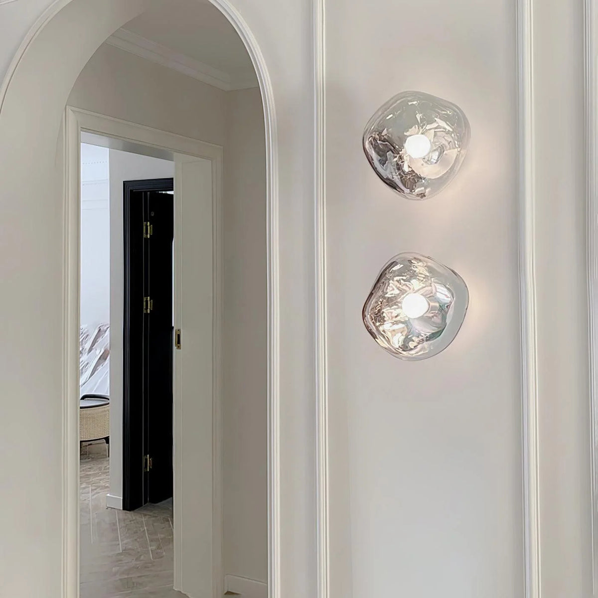 Wall Lamp | Metal & Acrylic Damp-Rated | Two Sizes