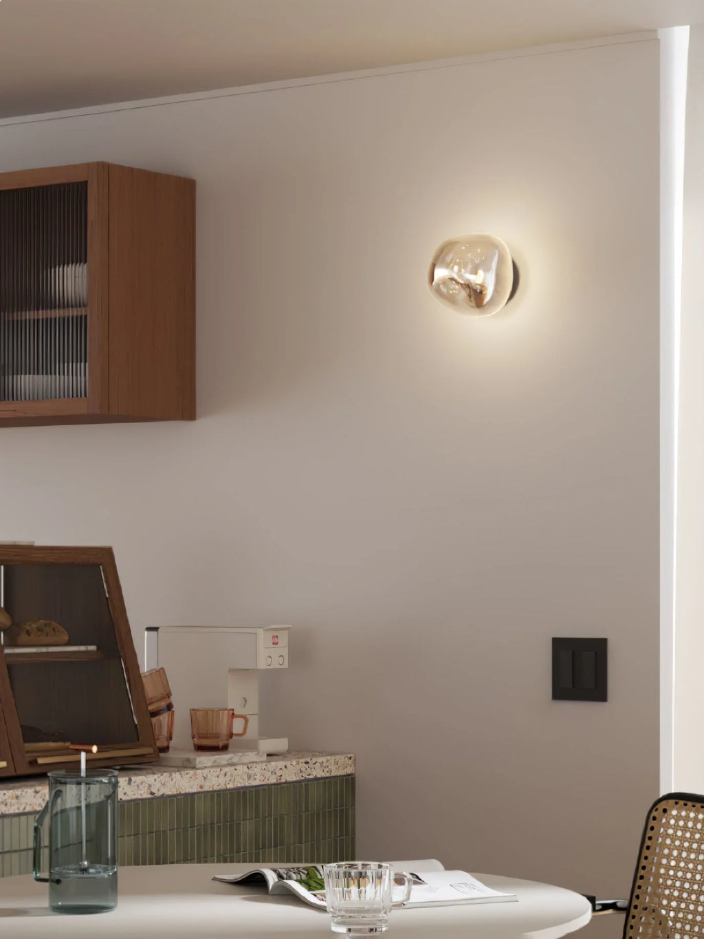 Wall Lamp | Metal & Acrylic Damp-Rated | Two Sizes