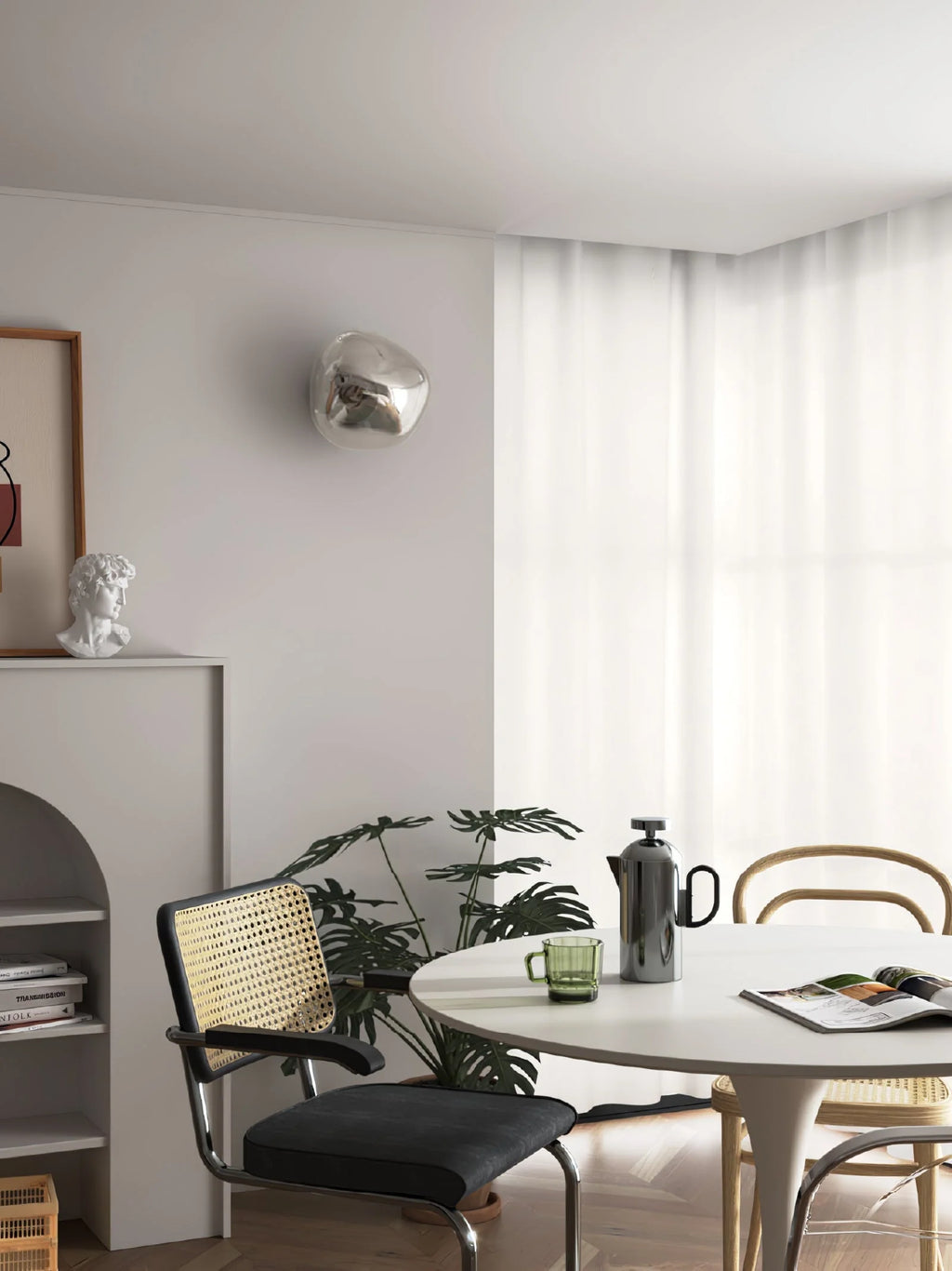 Wall Lamp | Metal & Acrylic Damp-Rated | Two Sizes