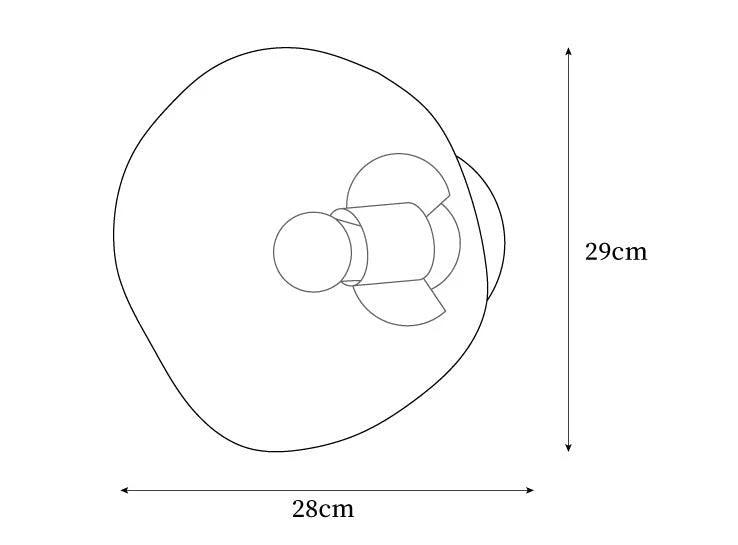 Wall Lamp | Metal & Acrylic Damp-Rated | Two Sizes