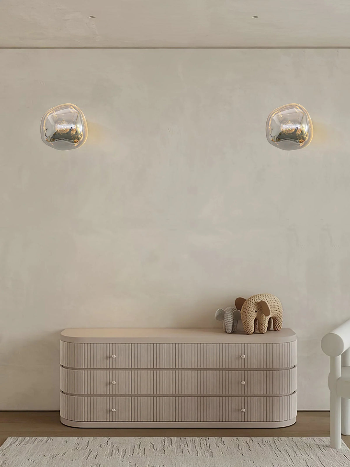 Wall Lamp | Metal & Acrylic Damp-Rated | Two Sizes