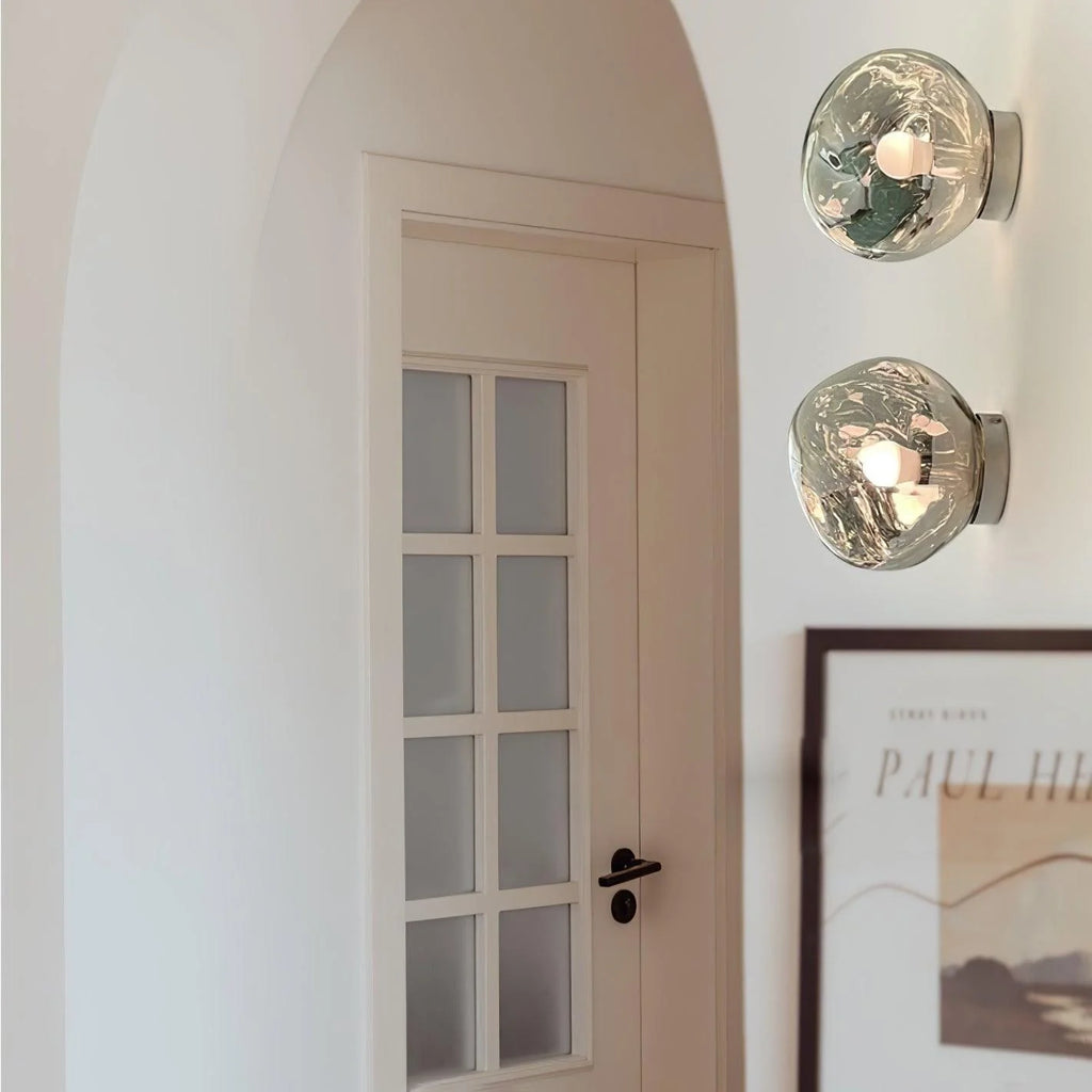 Wall Lamp | Metal & Acrylic Damp-Rated | Two Sizes