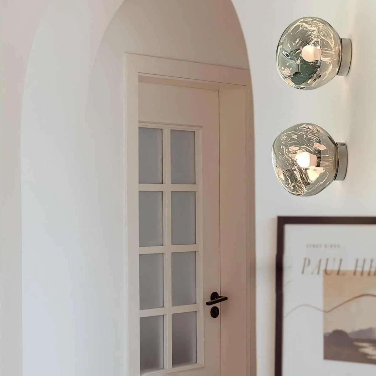 Wall Lamp | Metal & Acrylic Damp-Rated | Two Sizes